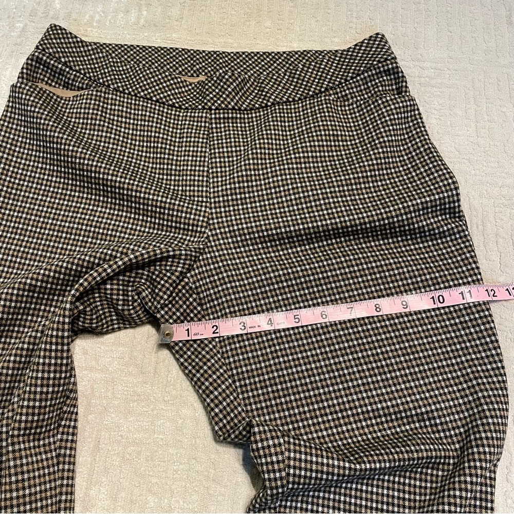J Jill Ponte Slim plaid dress pants business casual pants women’s medium petite - Picture 8 of 13